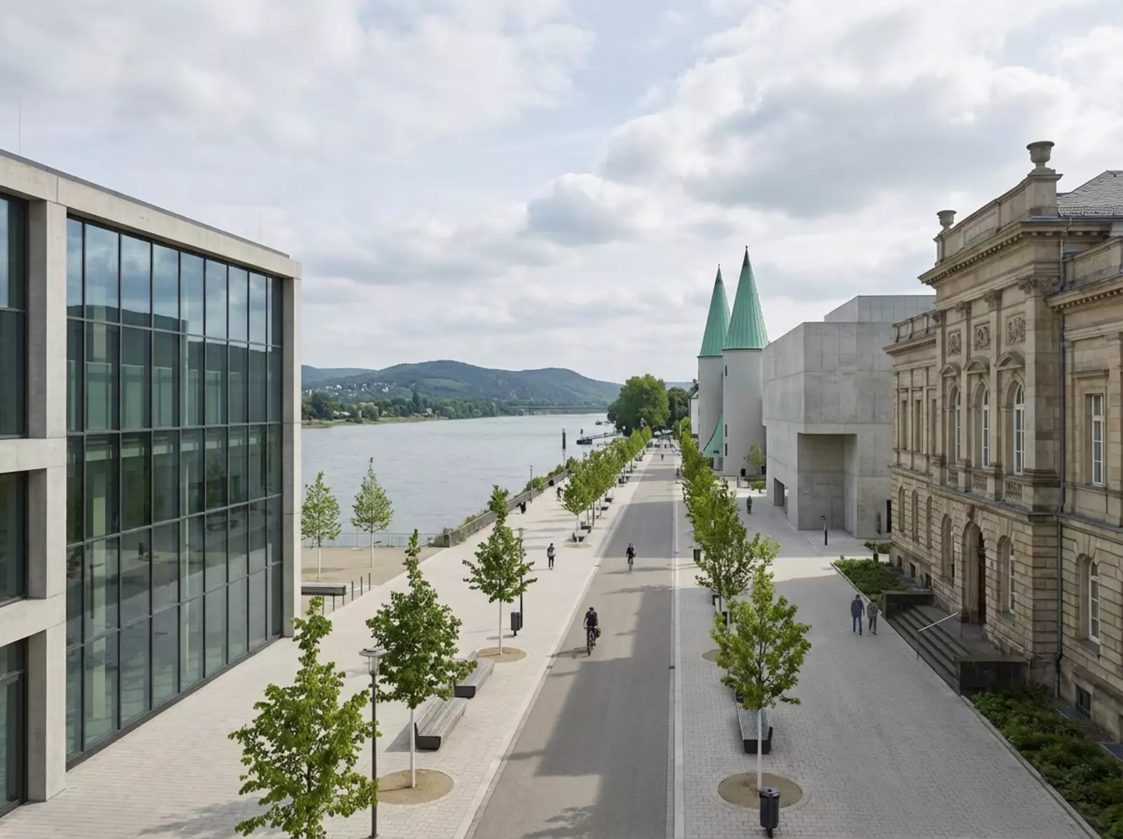Bonn Museumsmeile am Rhein: Haus der Geschichte, Bundeskunsthalle, Kunstmuseum Bonn, Koenig