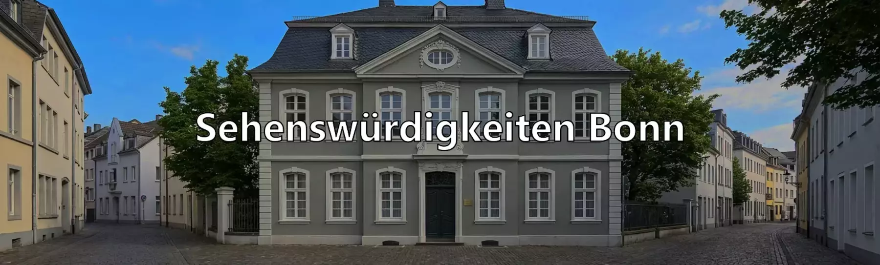 Beethoven-Haus Bonn vor ruhigem Straßen- und Fassadenumfeld, keine Personen