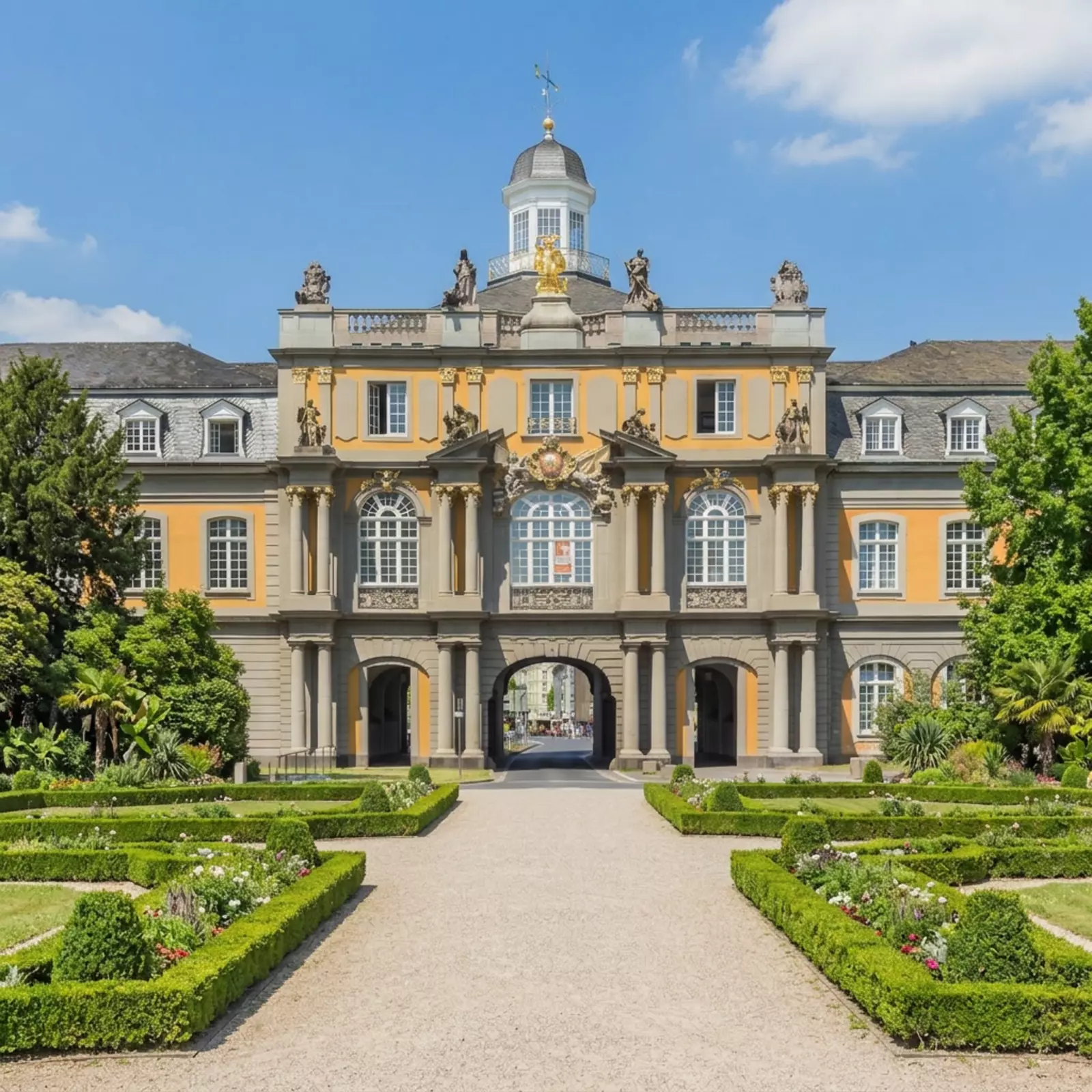 Poppelsdorfer Schloss und Botanischer Garten der Universität Bonn, neutrale Umgebung